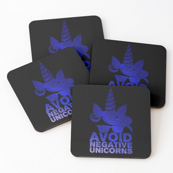 Item preview, Avoid Negative Unicorns People - Magical Unicorn with Glasses designed and sold by hyggekrog.