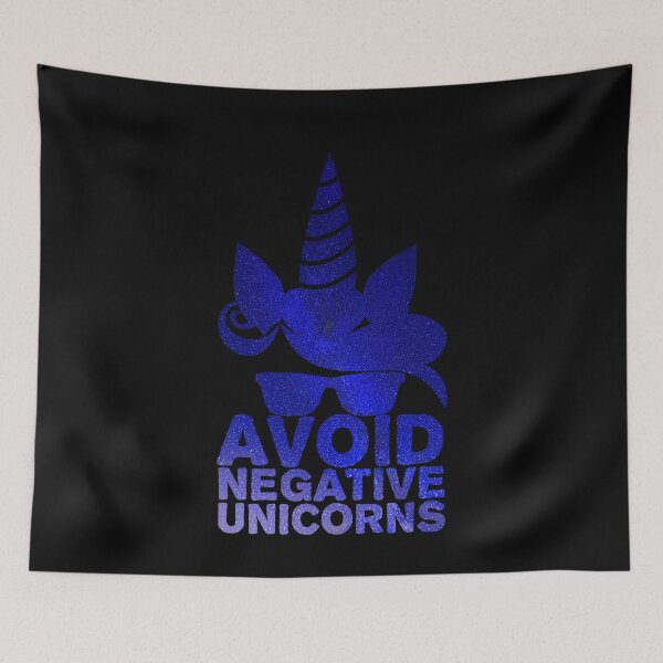 Item preview, Avoid Negative Unicorns People - Magical Unicorn with Glasses designed and sold by hyggekrog.