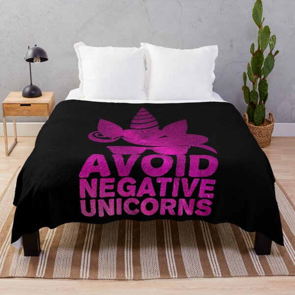 Item preview, Avoid Negative Unicorns People - Magical Unicorn with Glasses designed and sold by hyggekrog.