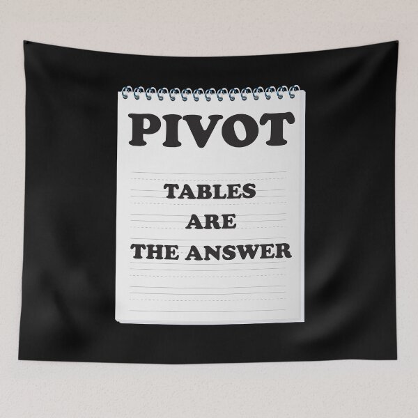 Item preview, Pivot tables are the answer designed and sold by hicham4you.