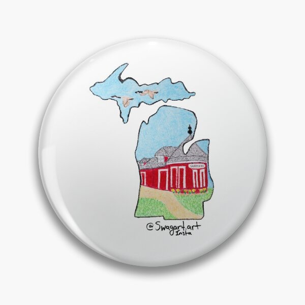 Item preview, Saranac, Michigan: The Depot designed and sold by SwagartArt.