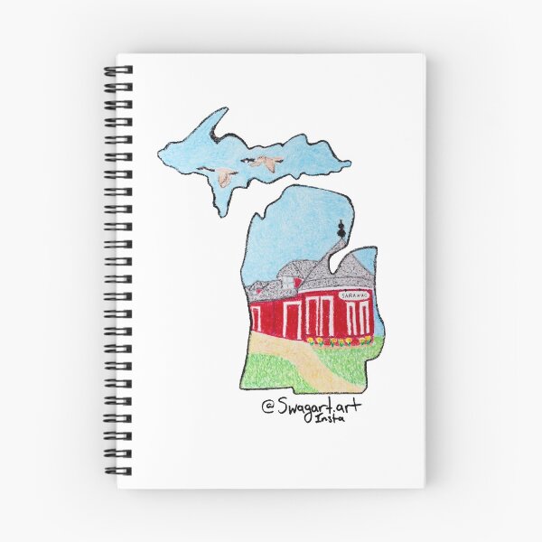 Item preview, Saranac, Michigan: The Depot designed and sold by SwagartArt.