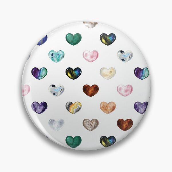 Item preview, Crystal Heart Repeat Pattern and Stickers: White designed and sold by Fleurescience.