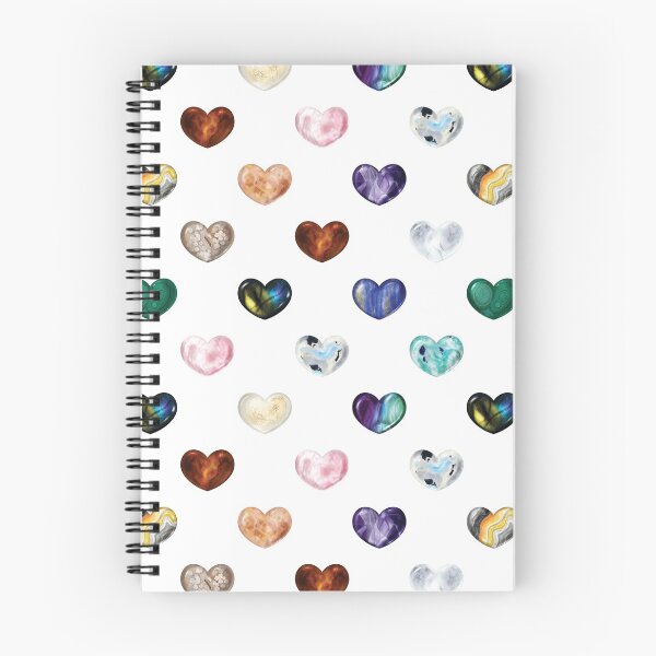 Item preview, Crystal Heart Repeat Pattern and Stickers: White designed and sold by Fleurescience.