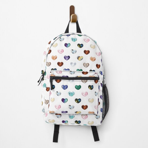 Item preview, Crystal Heart Repeat Pattern and Stickers: White designed and sold by Fleurescience.