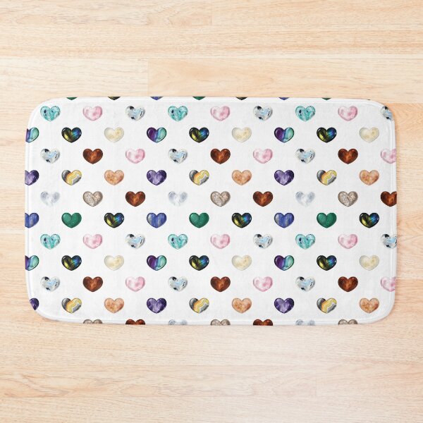 Item preview, Crystal Heart Repeat Pattern and Stickers: White designed and sold by Fleurescience.