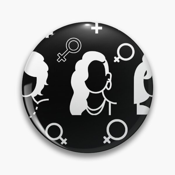 Aperçu de l'œuvre Trois types déférents d'icônes féminines avec de nombreux signes de genre féminin créée et vendue par FCEalin.
