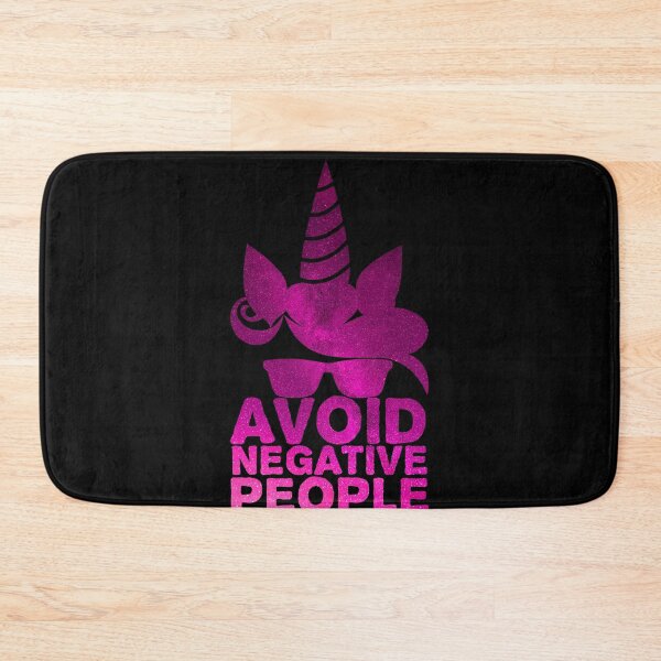 Item preview, Avoid Negative People - Magical Unicorn with Glasses designed and sold by hyggekrog.
