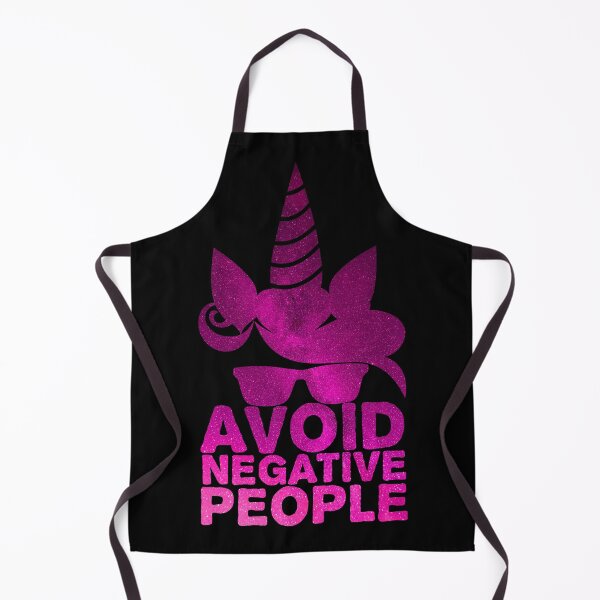 Item preview, Avoid Negative People - Magical Unicorn with Glasses designed and sold by hyggekrog.