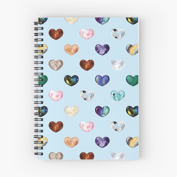 Item preview, Crystal Heart Repeat Pattern and Stickers: Blue designed and sold by Fleurescience.