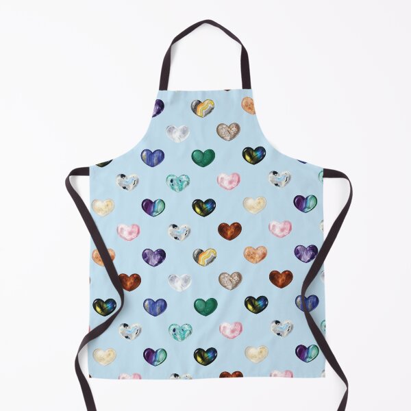 Item preview, Crystal Heart Repeat Pattern and Stickers: Blue designed and sold by Fleurescience.