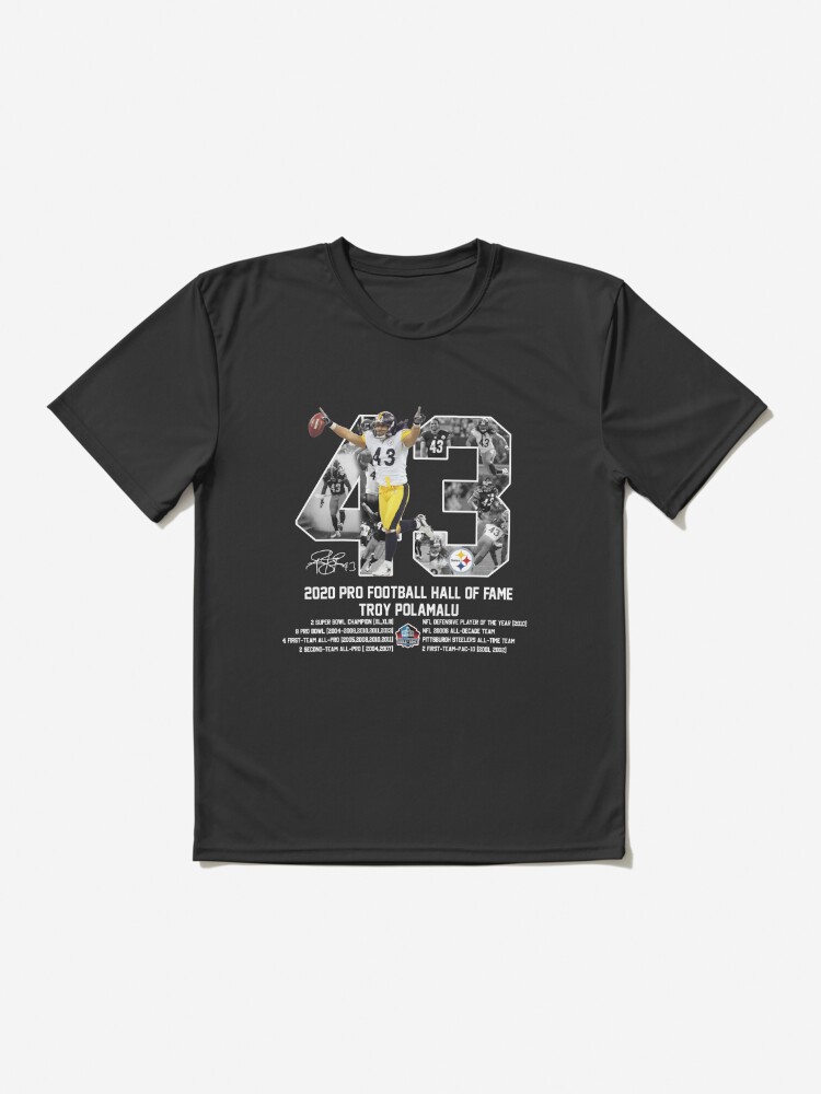 Troy Polamalu Pittsburgh Steelers Pro Football Hall Of Fame T-Shirt -  Personalized Gifts: Family, Sports, Occasions, Trending