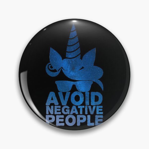 Item preview, Avoid Negative People - Magical Unicorn with Glasses designed and sold by hyggekrog.