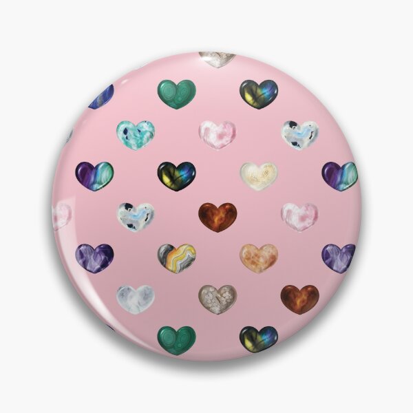 Item preview, Crystal Heart Repeat Pattern and Stickers: Pink designed and sold by Fleurescience.