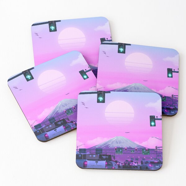 Item preview, Vaporwave Sunset Fuji designed and sold by exhozt.