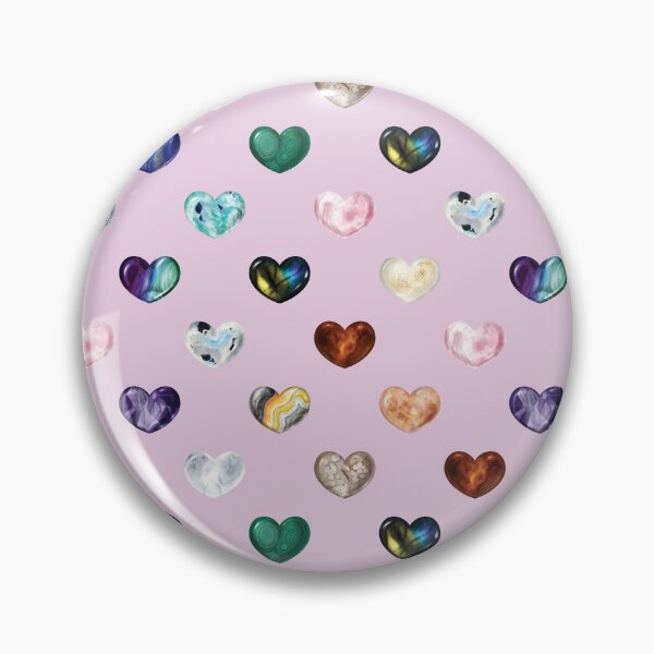 Item preview, Crystal Heart Repeat Pattern and Stickers: Purple designed and sold by Fleurescience.
