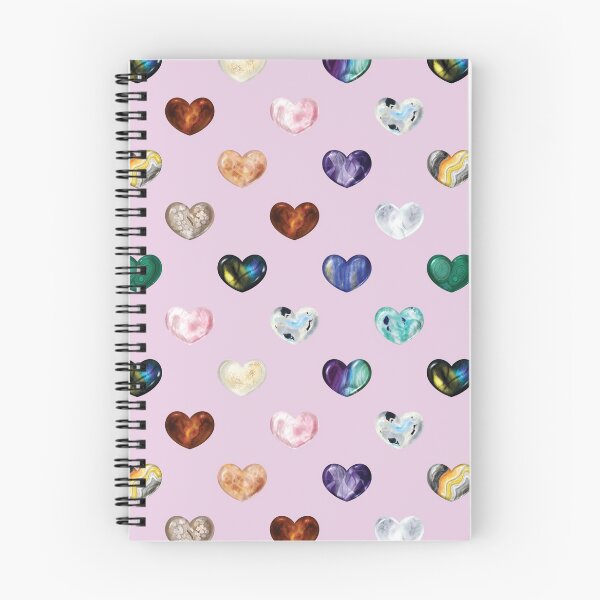 Item preview, Crystal Heart Repeat Pattern and Stickers: Purple designed and sold by Fleurescience.