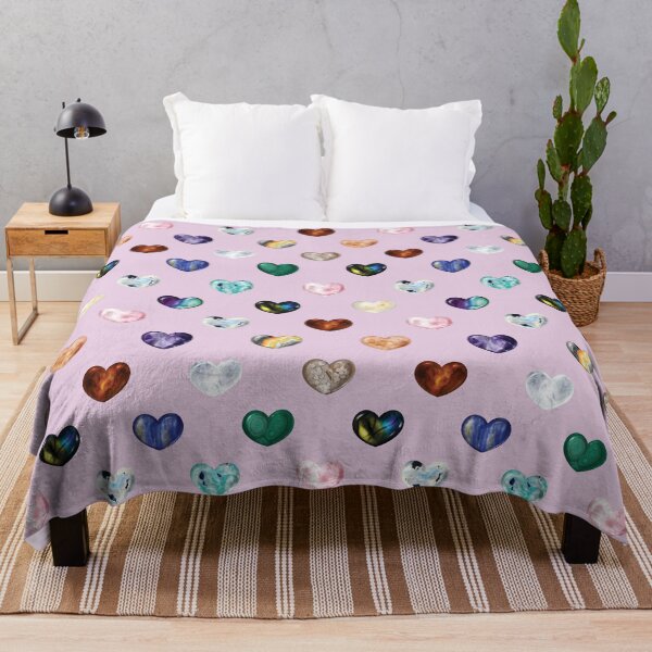 Item preview, Crystal Heart Repeat Pattern and Stickers: Purple designed and sold by Fleurescience.
