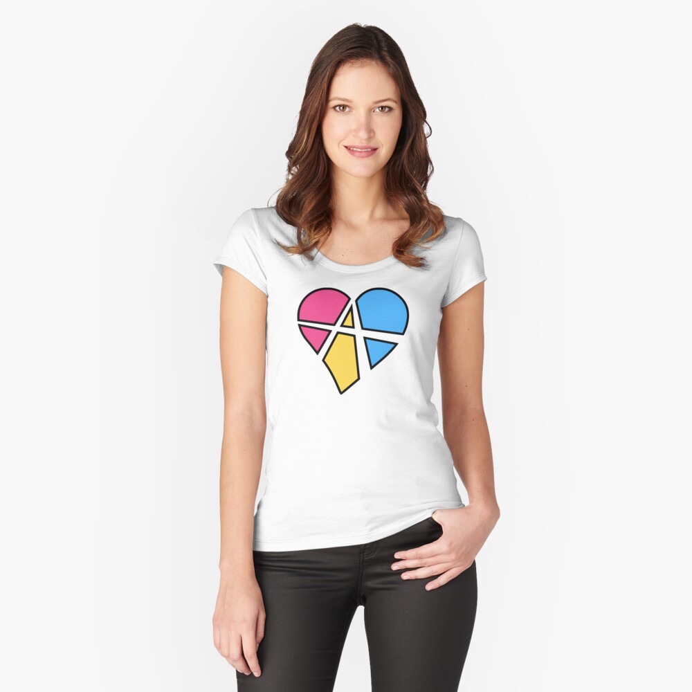 Item preview, Fitted Scoop T-Shirt designed and sold by polyphiliashop.