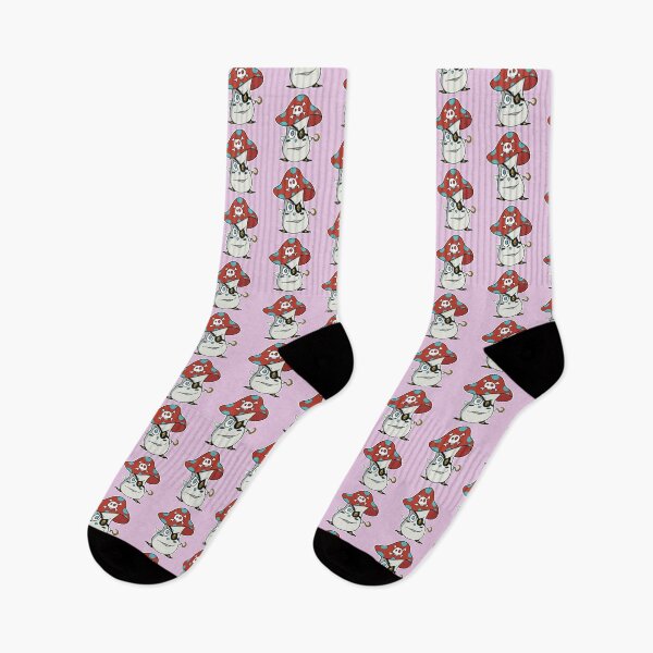 Aperçu de l'œuvre Pirate Mushy Mushroom Funghi Art 005 - Fond rose pastel créée et vendue par Diamantina-ai.