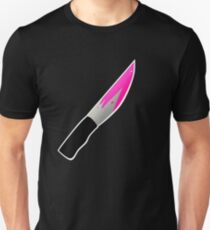 Pink Bloody Knife Unisex T-Shirt