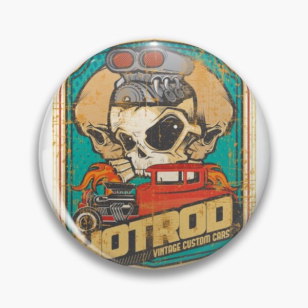 Item preview, Hot rod custom classic car and skulls designed and sold by TJHTTAUTOARTS.