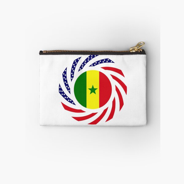 Item preview, Senegalese American Multinational Patriot Flag Series designed and sold by Carbon-Fibre Media.