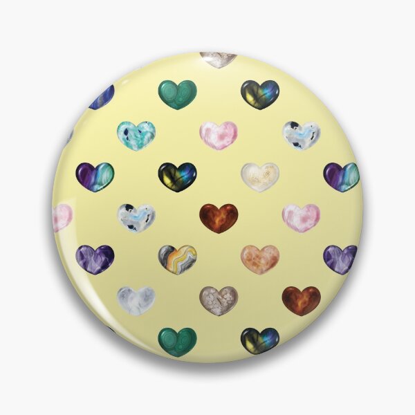 Item preview, Crystal Heart Repeat Pattern and Stickers: Yellow designed and sold by Fleurescience.