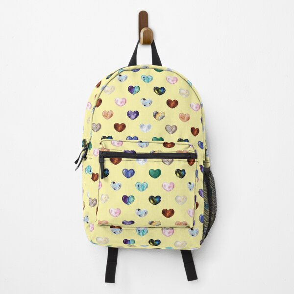 Item preview, Crystal Heart Repeat Pattern and Stickers: Yellow designed and sold by Fleurescience.