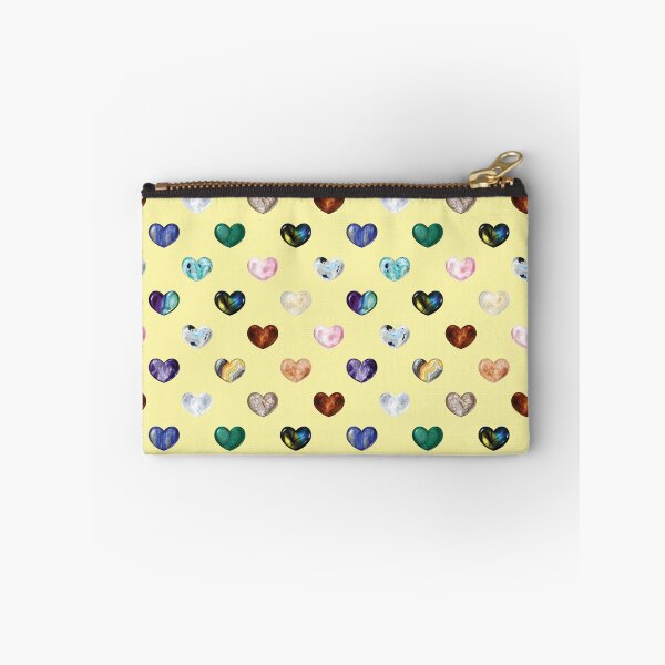 Item preview, Crystal Heart Repeat Pattern and Stickers: Yellow designed and sold by Fleurescience.