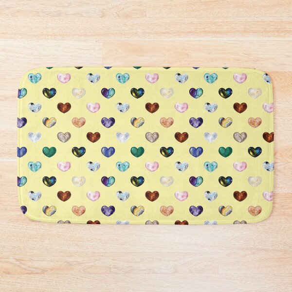 Item preview, Crystal Heart Repeat Pattern and Stickers: Yellow designed and sold by Fleurescience.