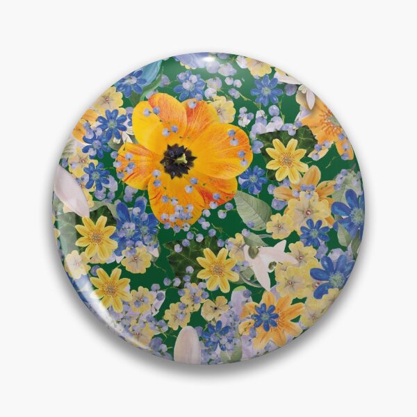 Item preview, yellow and blue flowers designed and sold by Relindis.