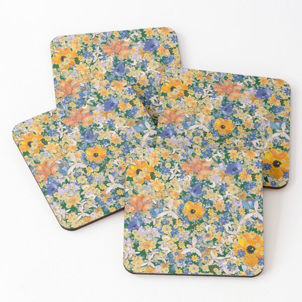 Item preview, yellow and blue flowers designed and sold by Relindis.