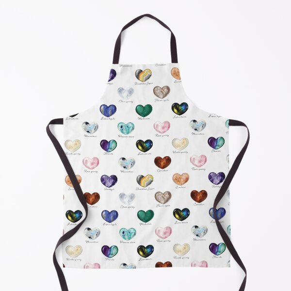 Item preview, Crystal Heart Repeat Pattern and Stickers (with names): White designed and sold by Fleurescience.