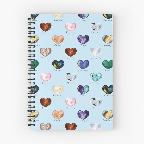 Item preview, Crystal Heart Repeat Pattern and Stickers (with names): Blue designed and sold by Fleurescience.