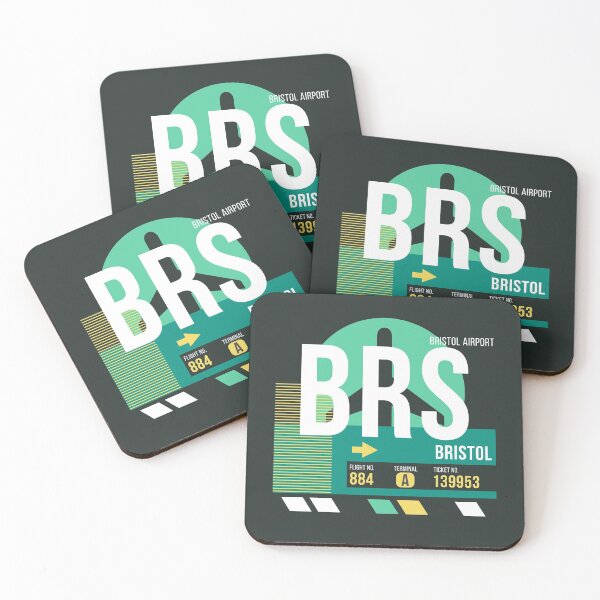 Item preview, Bristol (BRS) Airport Code Baggage Tag designed and sold by SLAG-Creative.