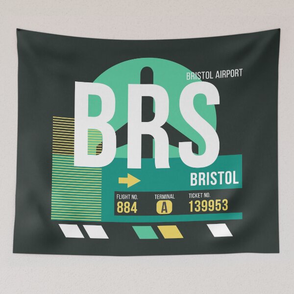 Item preview, Bristol (BRS) Airport Code Baggage Tag designed and sold by SLAG-Creative.