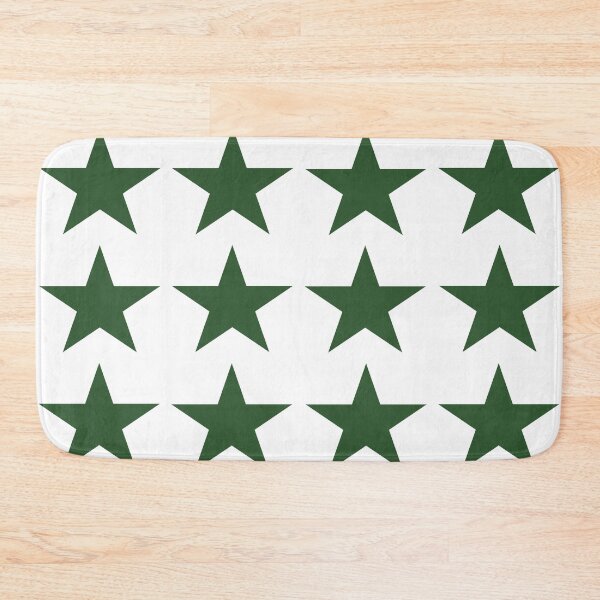 Item preview, Large PINE GREEN and WHITE STARS  designed and sold by RachelMacht.