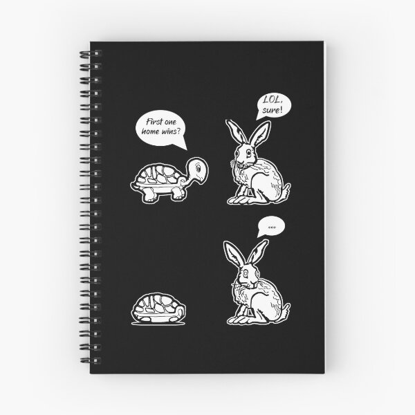 Item preview, First One Home Wins? - The Tortoise and The Hare Funny Cartoon Meme designed and sold by MakersKeystone.