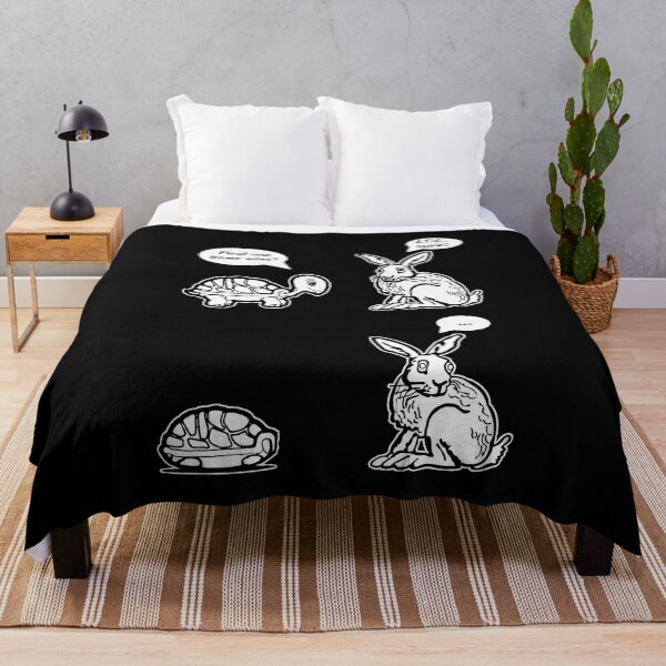 Item preview, First One Home Wins? - The Tortoise and The Hare Funny Cartoon Meme designed and sold by MakersKeystone.