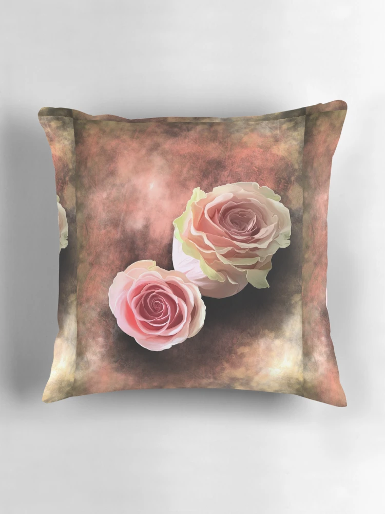 Thumbnail 3 of 4, Pillow, Rustic Roses designed and sold by Kcinnik.