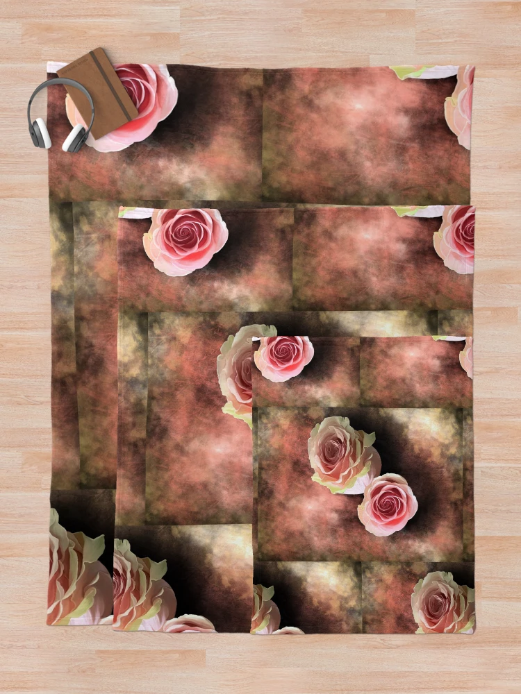 Thumbnail 5 of 6, Throw Blanket, Rustic Roses designed and sold by Kcinnik.
