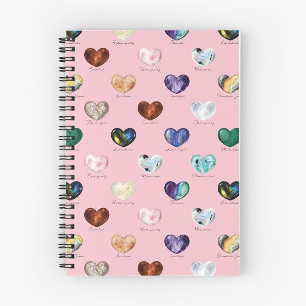 Item preview, Crystal Heart Repeat Pattern and Stickers (with names): Pink designed and sold by Fleurescience.