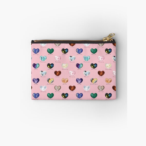 Item preview, Crystal Heart Repeat Pattern and Stickers (with names): Pink designed and sold by Fleurescience.