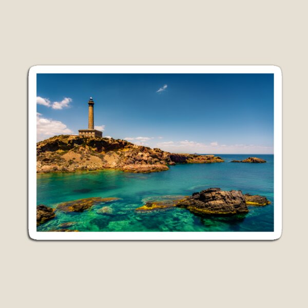 The sea and the Faro de Cabo de Palos Magnet