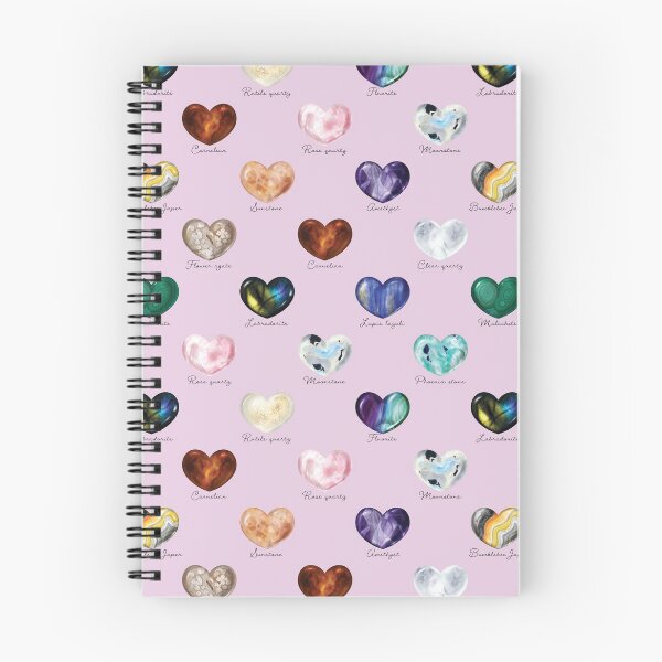 Item preview, Crystal Heart Repeat Pattern and Stickers (with names): Purple designed and sold by Fleurescience.