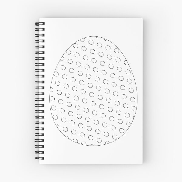 Item preview, Happy Easter Egg, colouring page style black on white, colour your own Easter card, sticker, t-shirt, bag, art print, notebook cover! Great gift for kids! designed and sold by Susan Marie Williams.