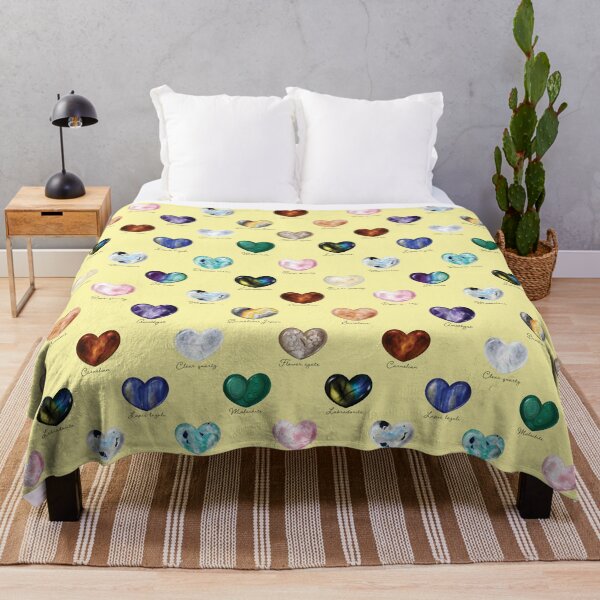 Item preview, Crystal Heart Repeat Pattern and Stickers (with names): Yellow designed and sold by Fleurescience.