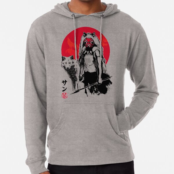 Red Wolf Lightweight Hoodie