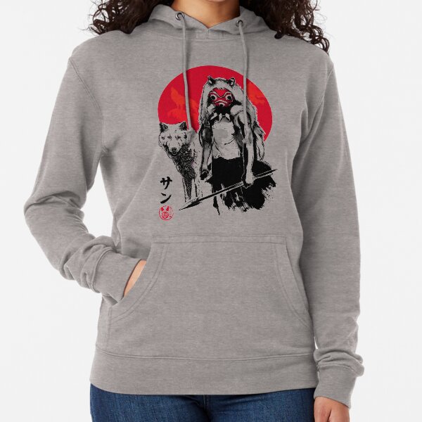 Red Wolf Lightweight Hoodie